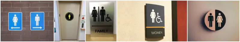 ADA Compliant Bathroom Signs New York City | Restroom Signs
